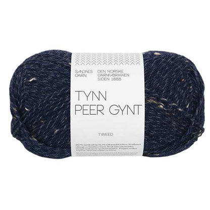 Tynn Peer Gynt von Sandnes Garn | 50g – navy blue tweed [5585]