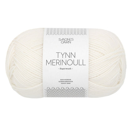 Tynn Merinoull von Sandnes Garn | 50g – true white [1001]
