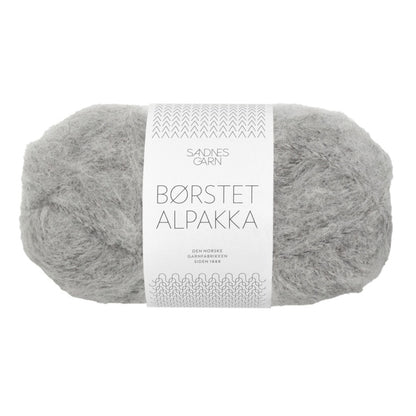 Borstet Alpakka von Sandnes Garn | 50g – grey mottled [1042]