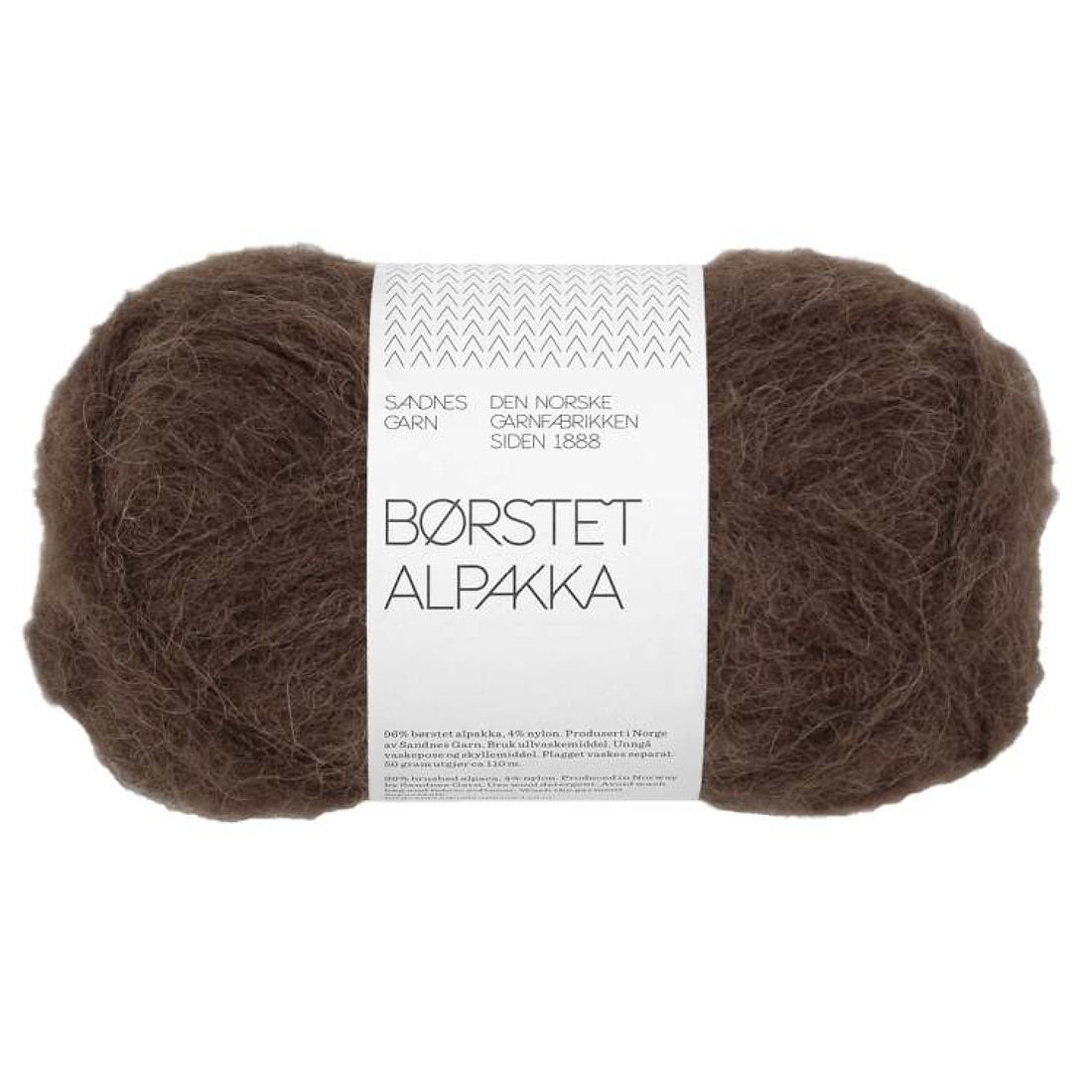 Borstet Alpakka von Sandnes Garn | 50g – dark brown [3082]