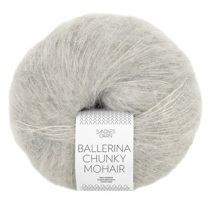 Ballerina Chunky Mohair von Sandnes Garn | 50g – light grey melange [1022]