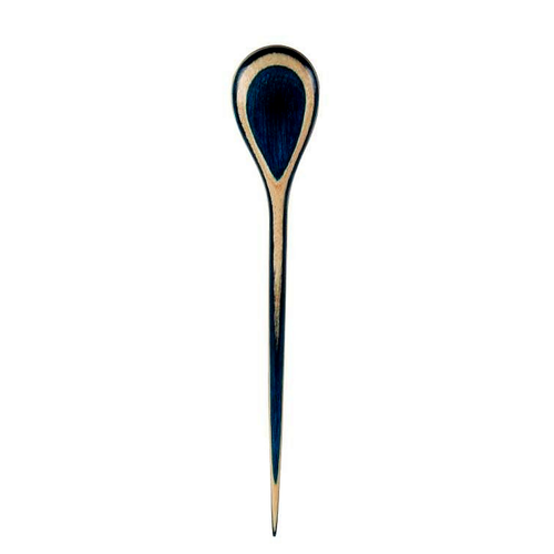 Schlaufe Blau-Natur / Tuchnadel