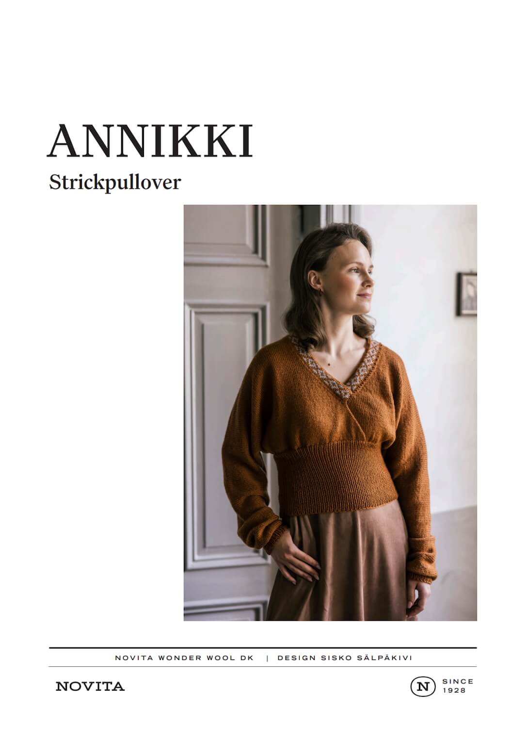 Novita ANNIKKI – Strickanleitung für Damenpullover im Vintage-Stil