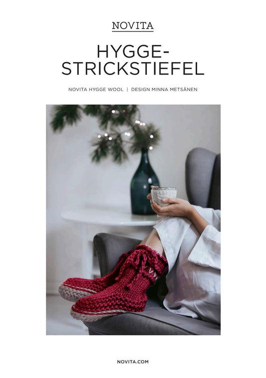 Novita HYGGE – Strickanleitung für gemütliche Strickstiefel