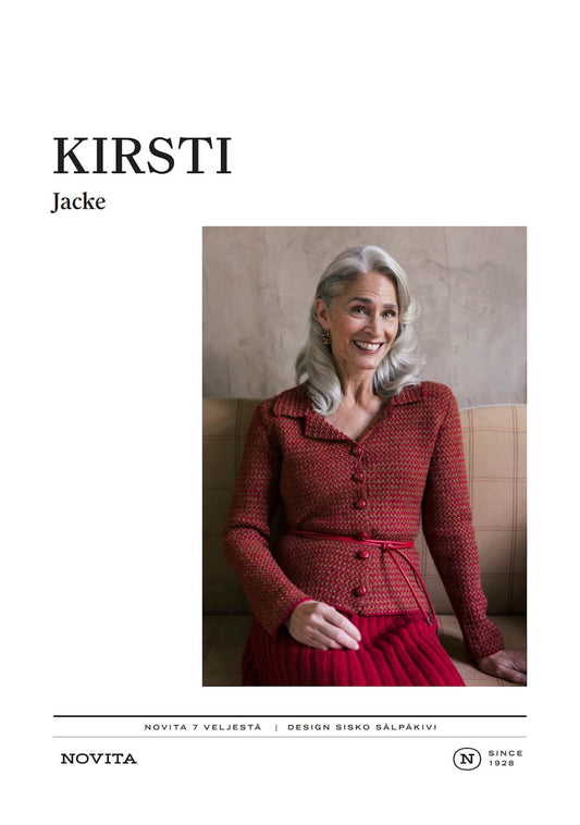 Novita KIRSTI – Strickanleitung für elegante Damenjacke im Leinenmuster