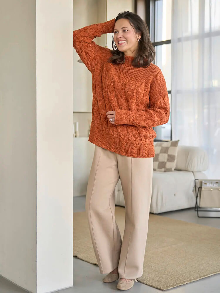 Pulli mit Rautenmuster
