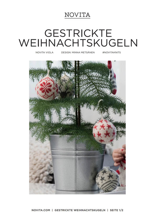 Novita – Gestrickte Weihnachtskugeln