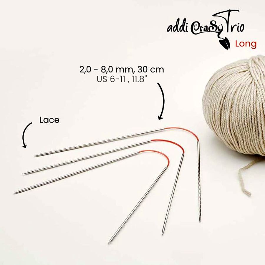 addiCraSyTrio Novel Long – ergonomische Metallspitzen