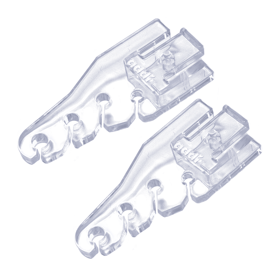 Zwei transparente addiExpress Tension Fadenspanner