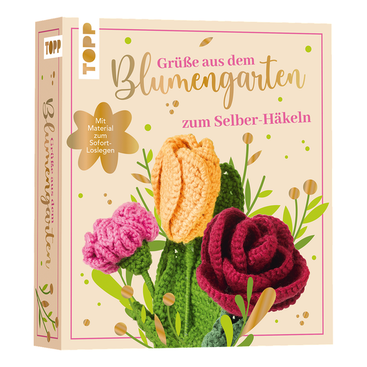 Grüße aus dem Blumengarten - zum selber Häkeln von frechverlag