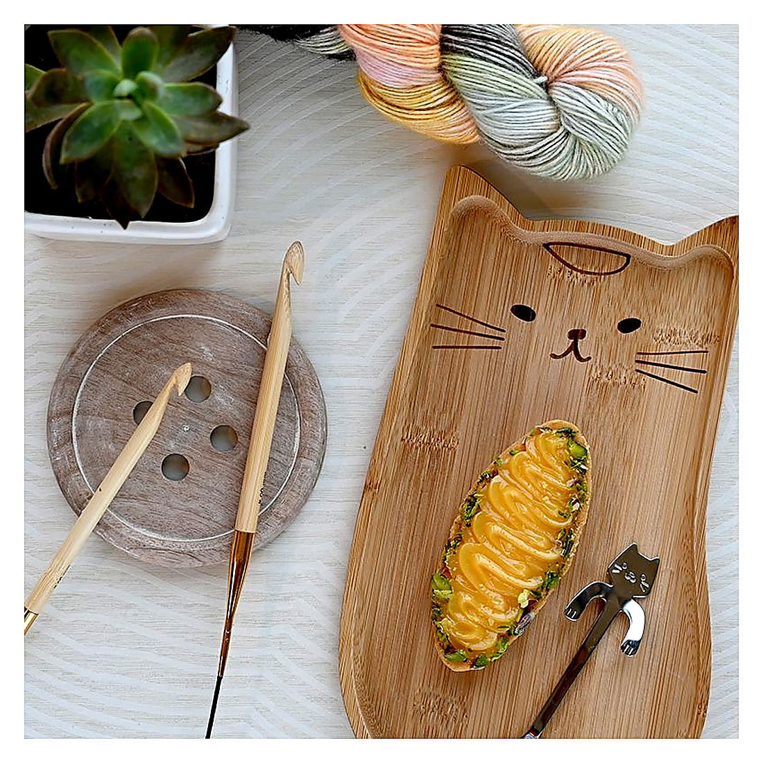 KnitPro Bamboo austauschbare tunesische Häkelnadel