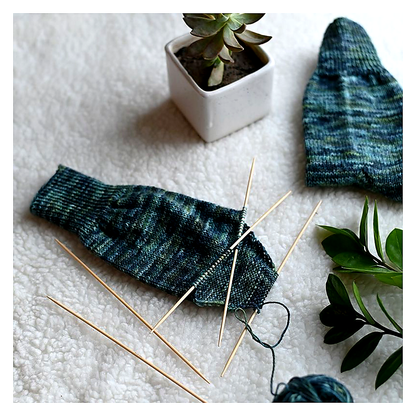 KnitPro Bambus Nadelspiel – fünf leichte Sockenstricknadeln
