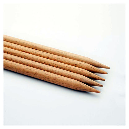 KnitPro Basix Beech Nadelspiel aus poliertem Buchenholz