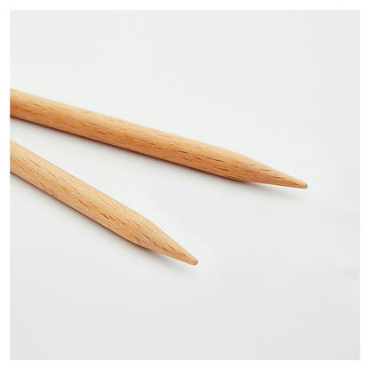 KnitPro Basix Beech – polierte Spitzen aus Buchenholz
