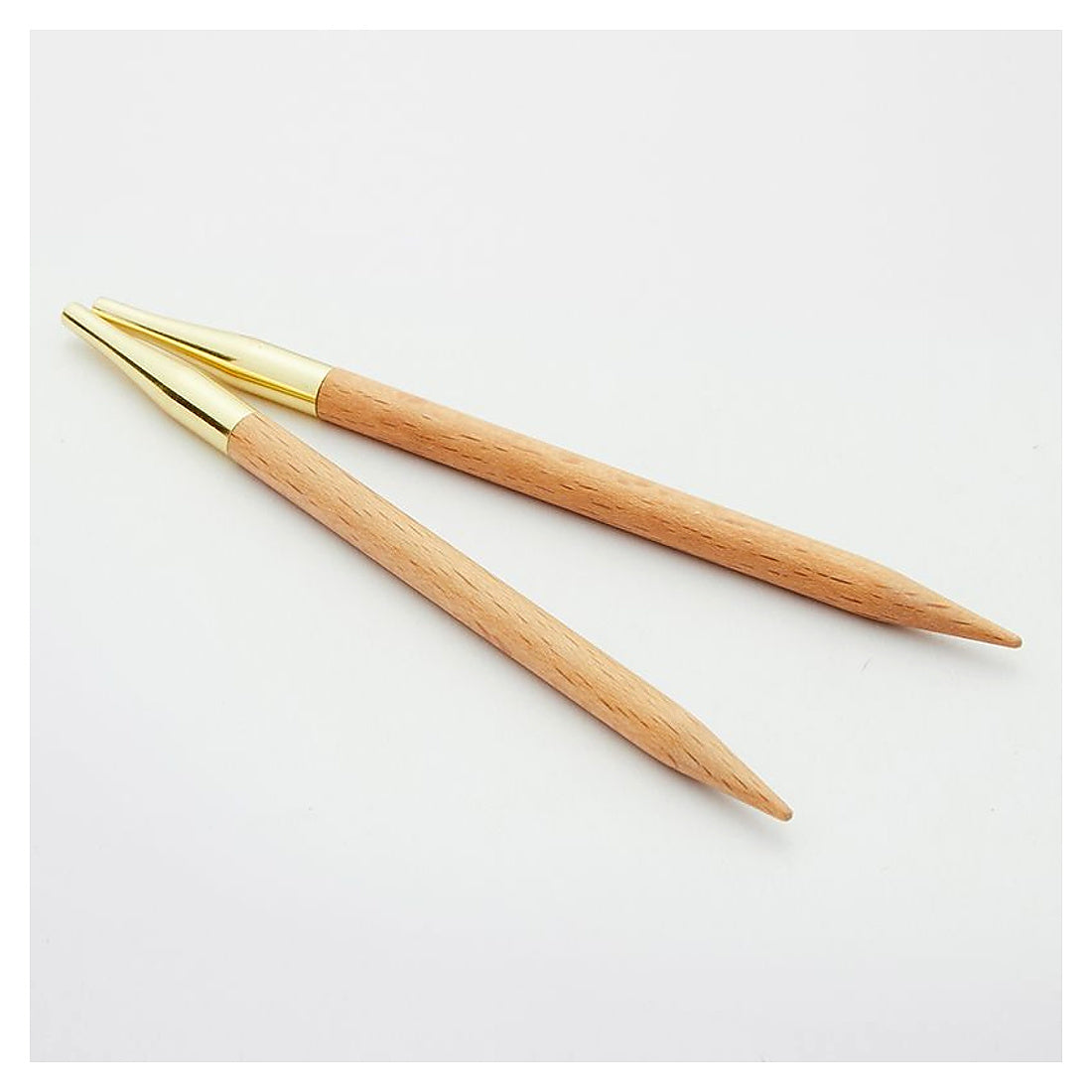KnitPro Basix Beech – Metallanschluss der austauschbaren Spitzen