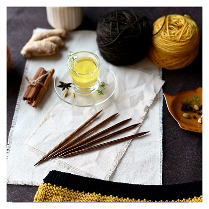 KnitPro Ginger Nadelspiel aus laminiertem Birkenholz