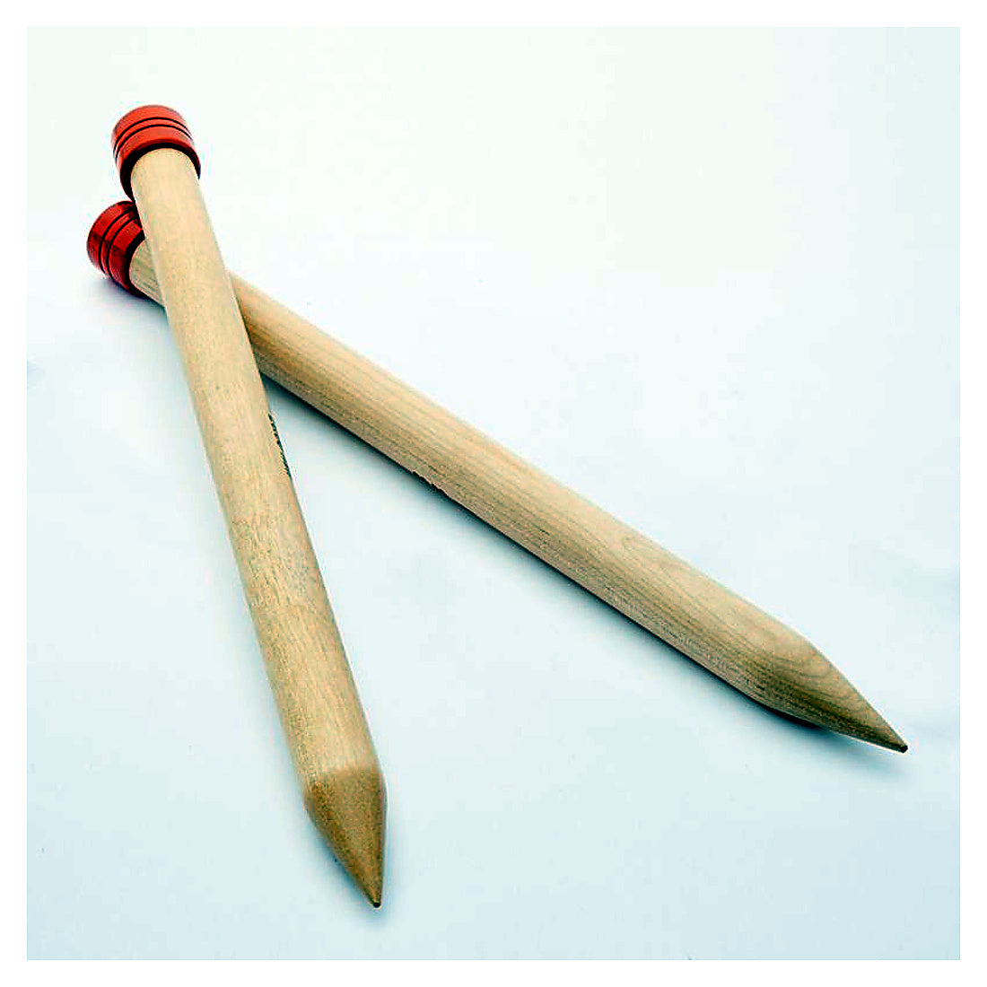 KnitPro JUMBO Birch Jackenstricknadeln mit Endstoppern