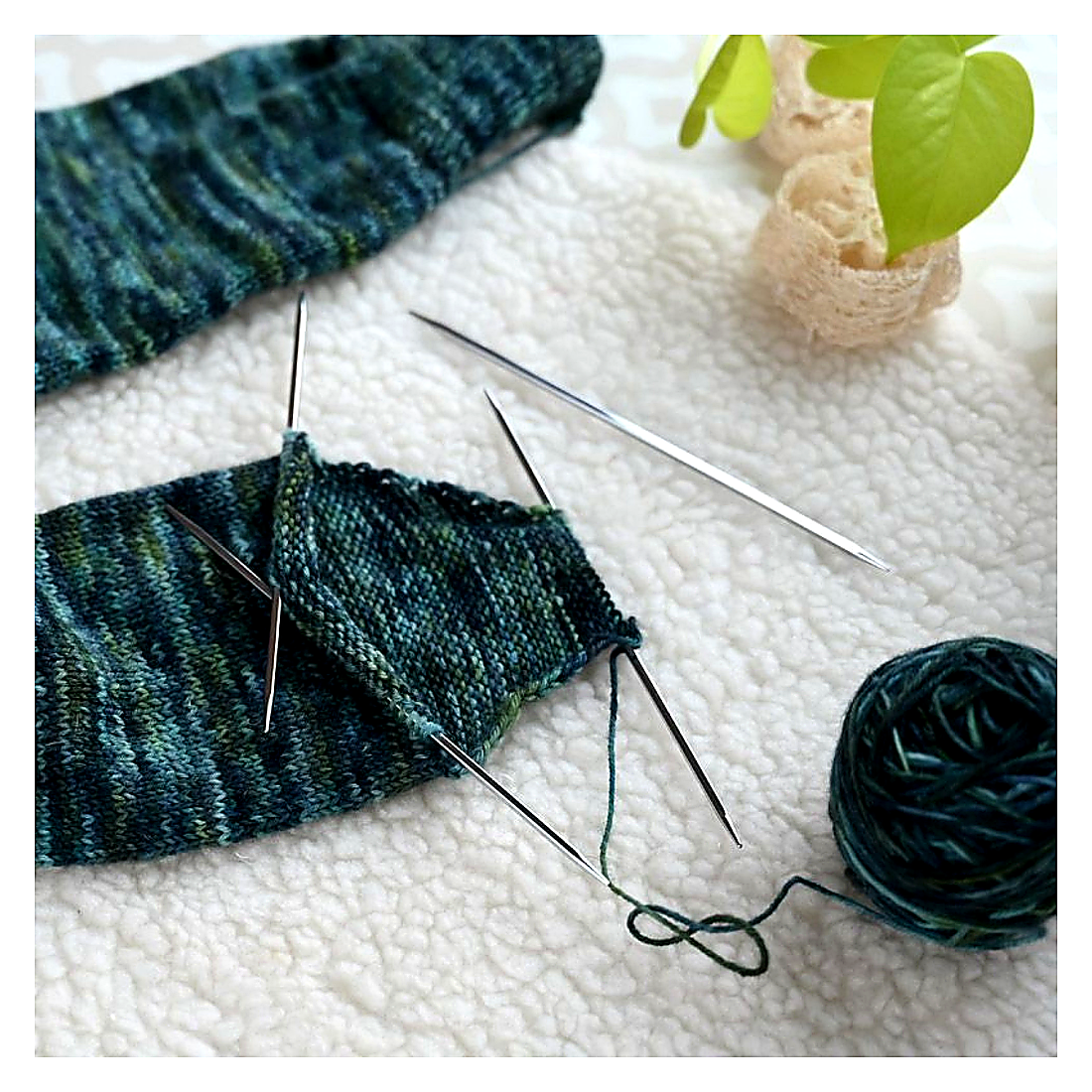 KnitPro Nova Cubics Nadelspiel aus vernickeltem Messing