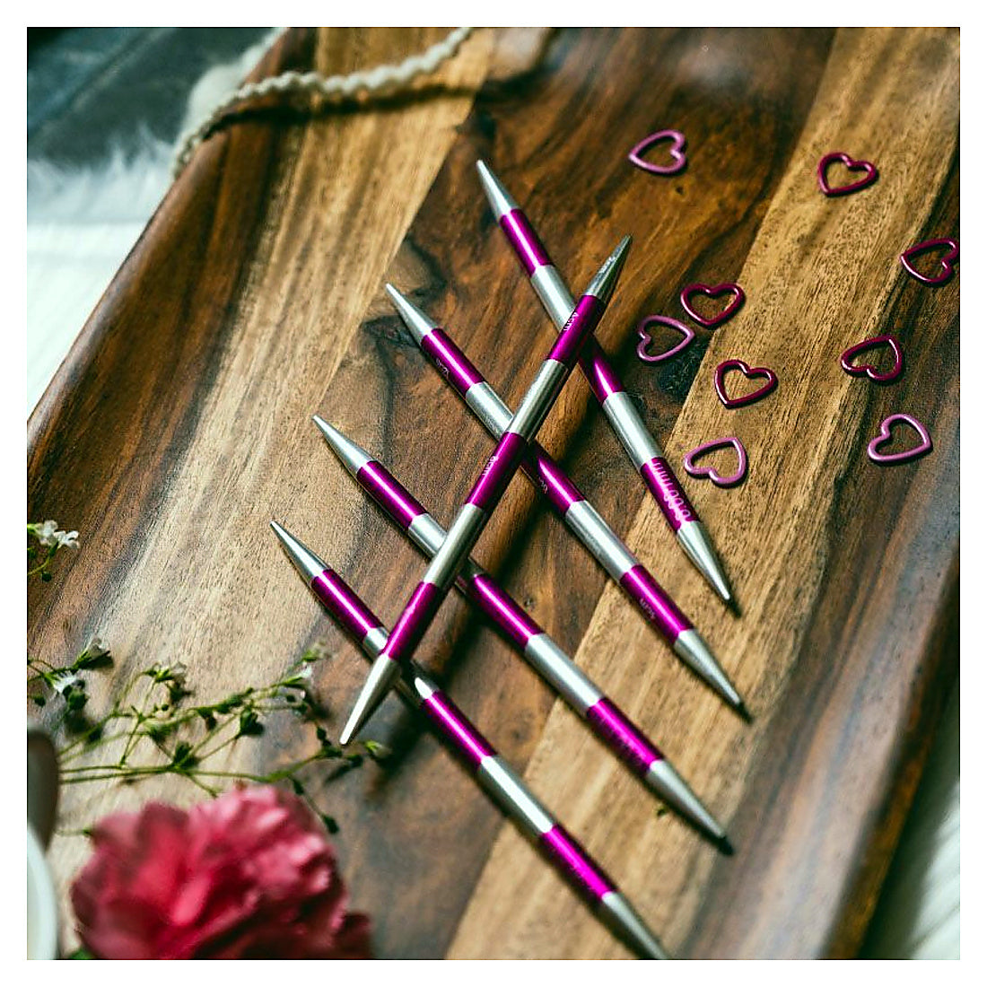 KnitPro SmartStix Nadelspiel mit Messmarkierungen