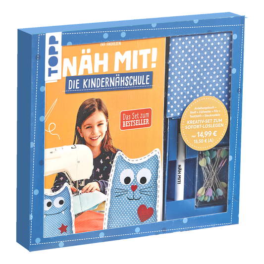 Kreativ-Set: Näh mit! Die Kindernähschule von frechverlag