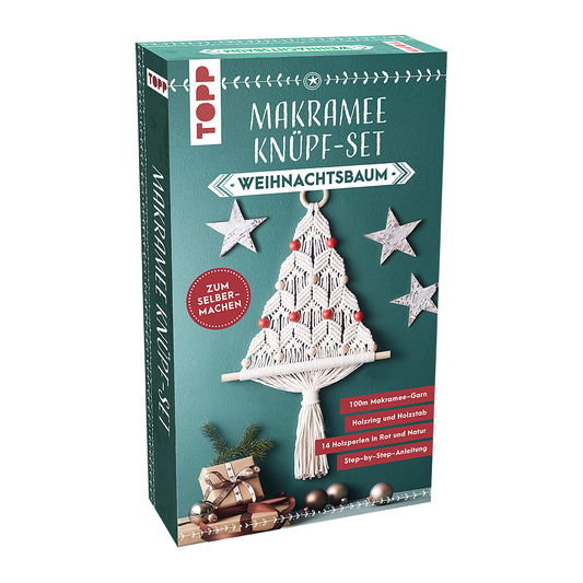 Makramee Knüpf-Set Weihnachtsbaum von frechverlag