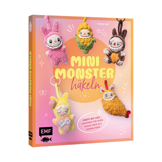 Schlüsselanhänger häkeln: Mini-Monster für Labubu-Fans von EMF