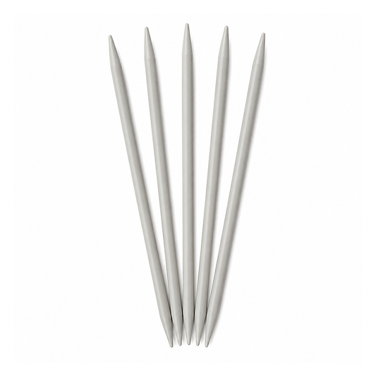 Prym Strumpfstricknadeln aus grauem Kunststoff, 20 cm