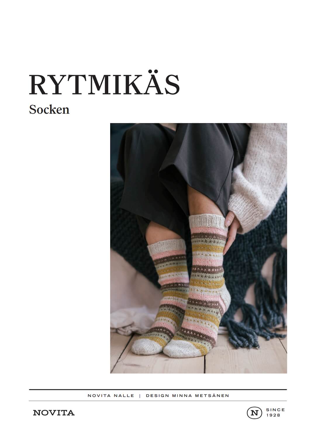 Novita RYTMIKÄS – Strickanleitung für farbenfrohe Mustersocken