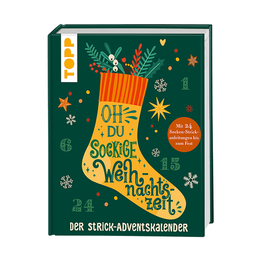 TOPP Oh du sockige Weihnachtszeit Strick Adventskalender