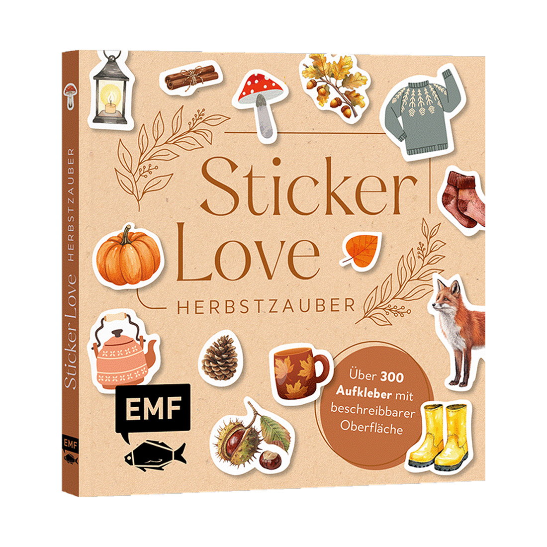 Sticker Love: Herbstzauber – Über 300 Etiketten und Cozy-Autumn-Aufkleber mit beschreibbarer Oberfläche von EMF