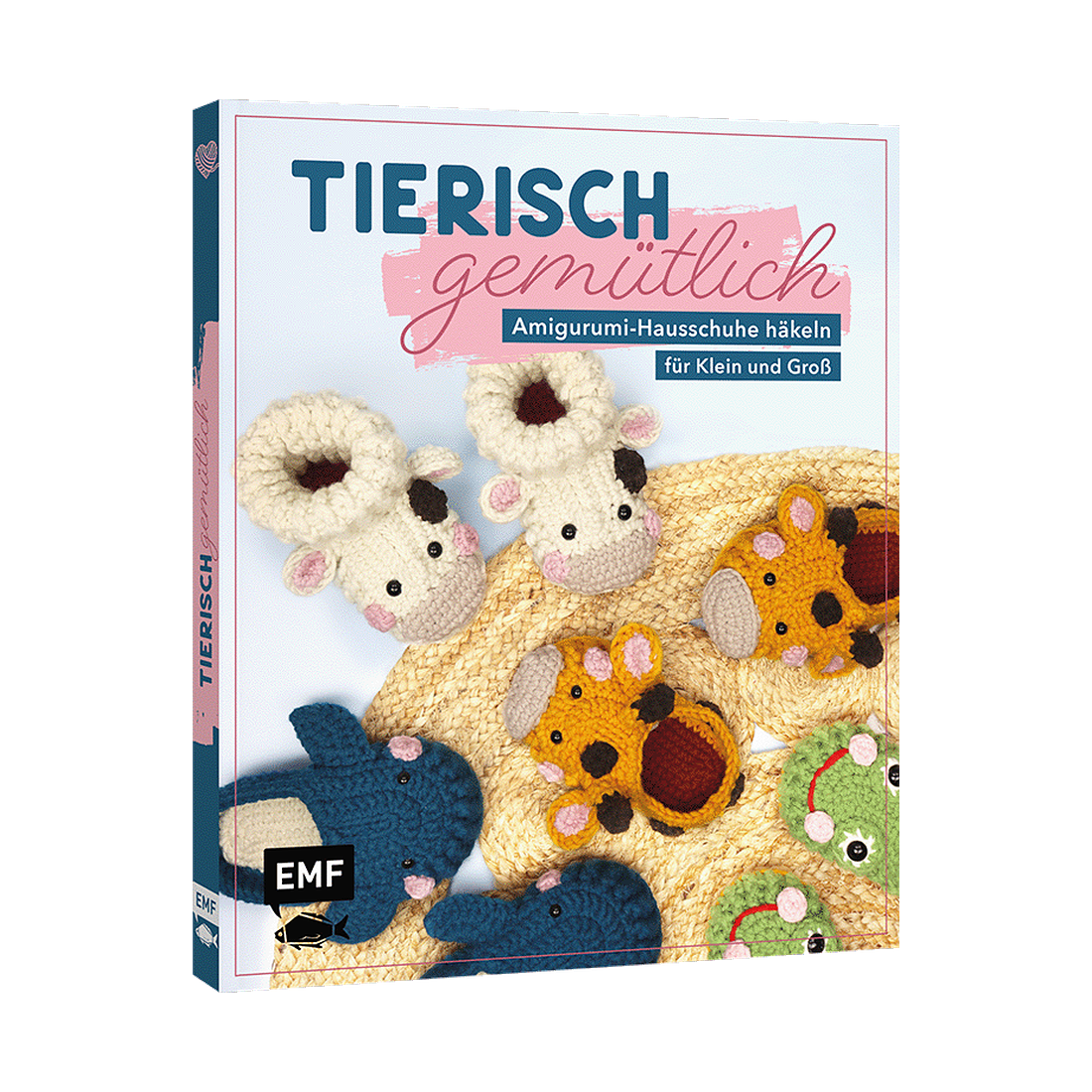 Tierisch gemütlich – Amigurumi-Hausschuhe häkeln für Klein und Groß von EMF